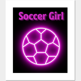 Soccer Girl Artwork Posters and Art